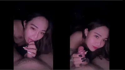 Bạn gái xinh vú to thích bú chym gắn bi